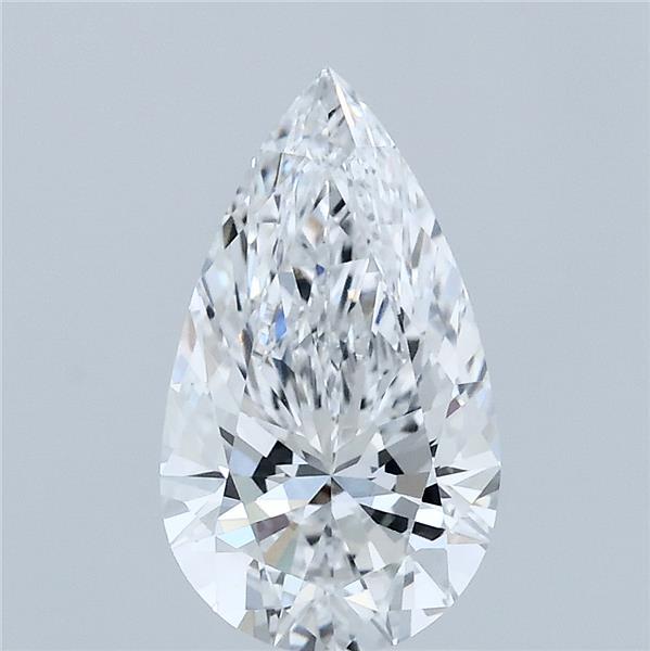 1.59 Carat Pear Shaped, Ideal Cut, D Color, VVS2 Clarity, IGI Certified Lab Grown Diamond