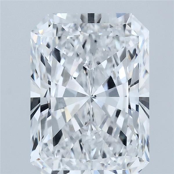 3.05 Carat Radiant Shaped, Ideal Cut, D Color, VVS2 Clarity, IGI Certified Lab Grown Diamond