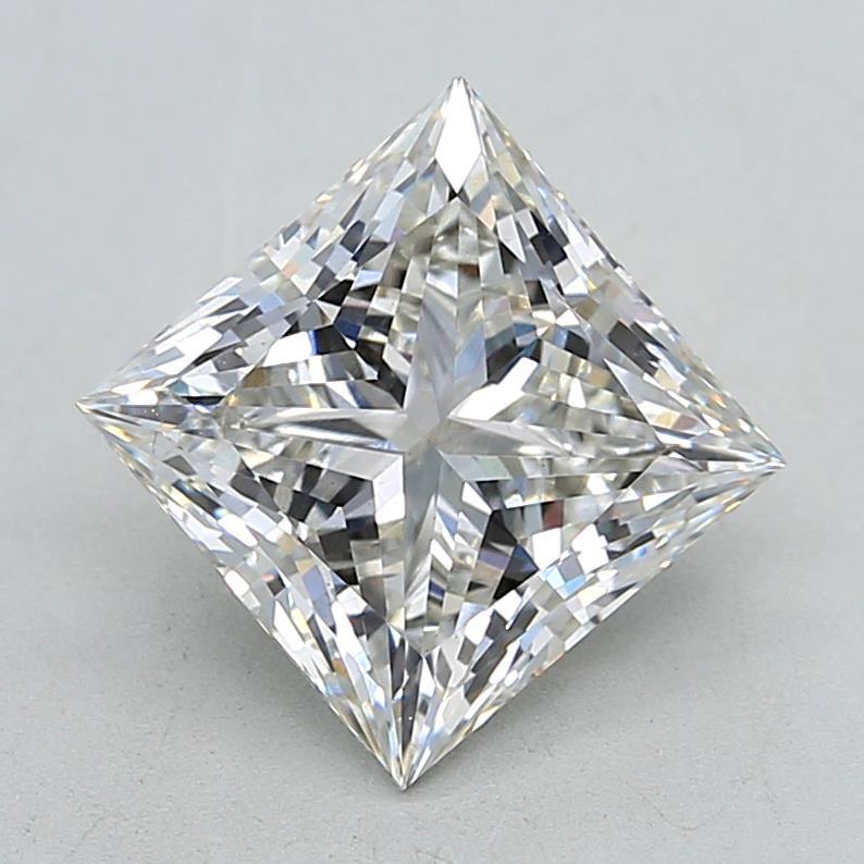 4.06 Carat Princess Shaped, Ideal Cut, G Color, VS1 Clarity, IGI Certified Lab Grown Diamond