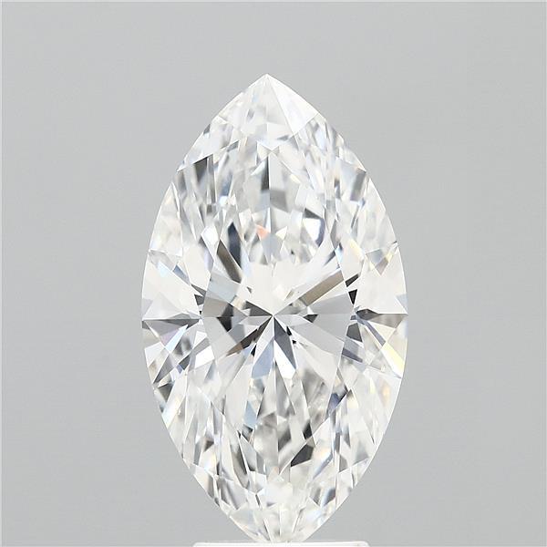5.03 Carat Marquise Shaped, Ideal Cut, G Color, VVS2 Clarity, IGI Certified Lab Grown Diamond