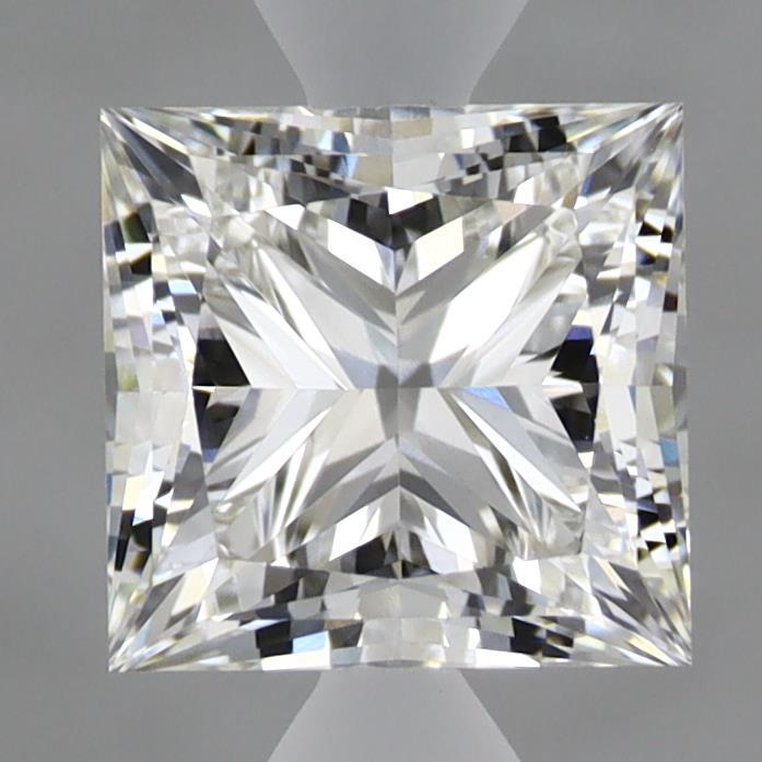 1.69 Carat Princess Shaped, Ideal Cut, F Color, VVS2 Clarity, IGI Certified Lab Grown Diamond