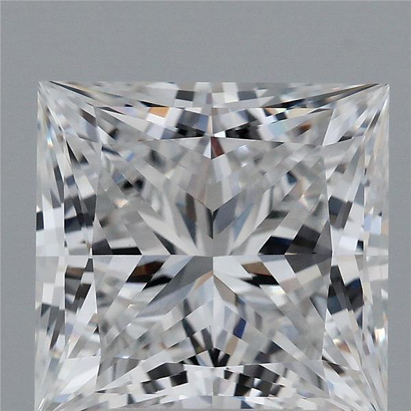 3.17 Carat Princess Shaped, Ideal Cut, D Color, VVS2 Clarity, IGI Certified Lab Grown Diamond