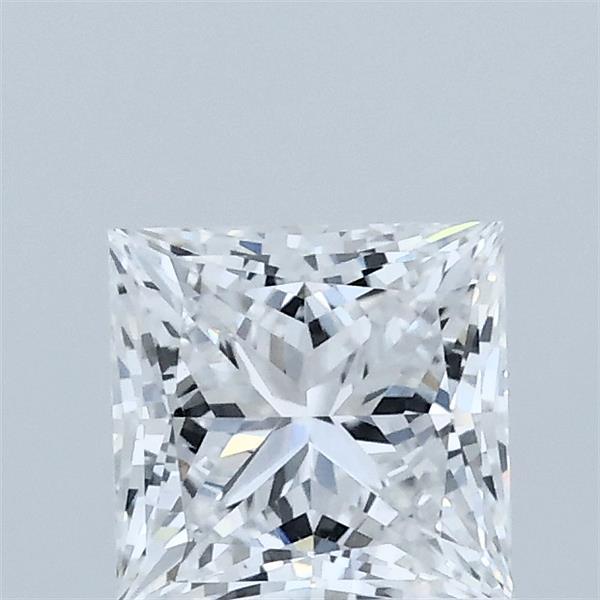 1.07 Carat Princess Shaped, Ideal Cut, D Color, VVS2 Clarity, IGI Certified Lab Grown Diamond