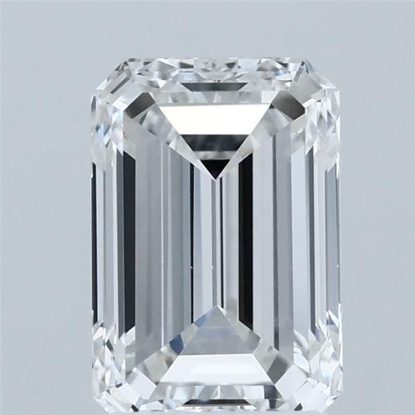 2.00 Carat Emerald Shaped, Excellent Cut, E Color, VS1 Clarity, IGI Certified Lab Grown Diamond