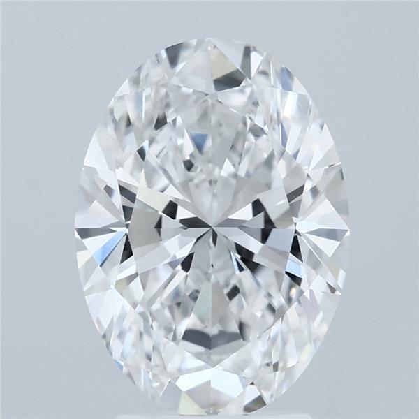 3.23 Carat Oval Shaped, Ideal Cut, E Color, VVS2 Clarity, IGI Certified Lab Grown Diamond