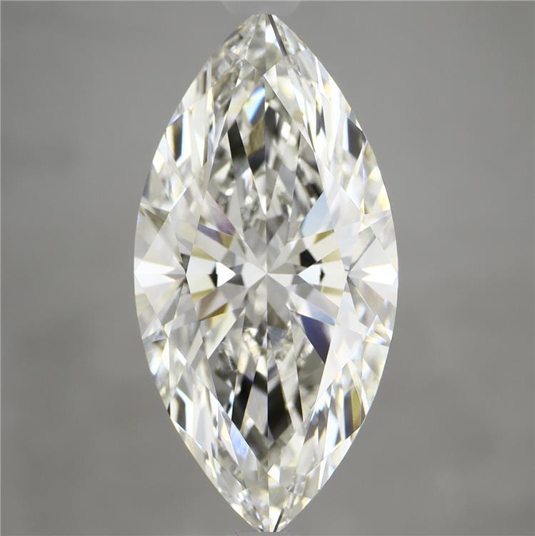 5.05 Carat Marquise Shaped, Ideal Cut, G Color, VVS2 Clarity, IGI Certified Lab Grown Diamond