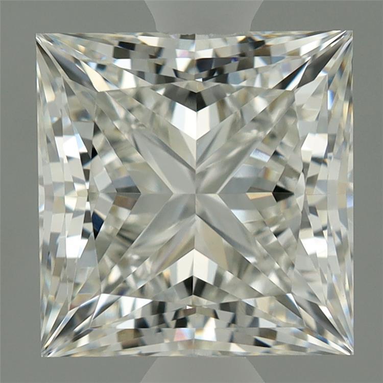 2.75 Carat Princess Shaped, Ideal Cut, G Color, VVS2 Clarity, IGI Certified Lab Grown Diamond