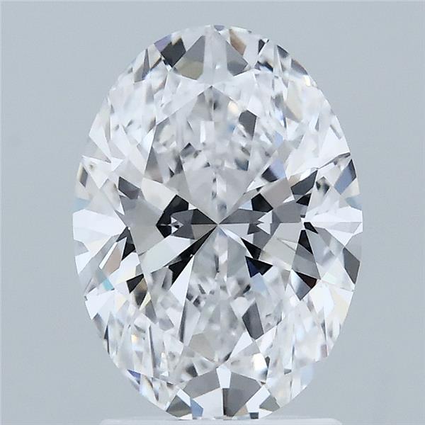 2.03 Carat Oval Shaped, Ideal Cut, D Color, VVS2 Clarity, IGI Certified Lab Grown Diamond