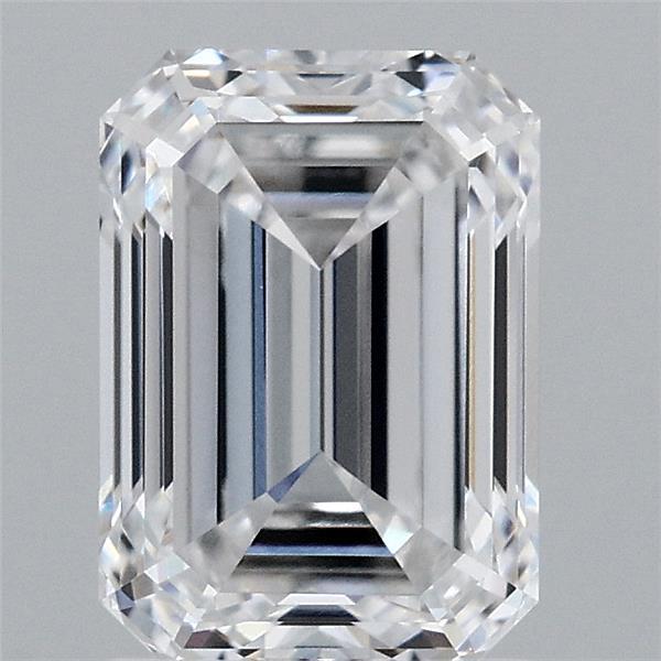 2.11 Carat Emerald Shaped, Ideal Cut, D Color, VVS1 Clarity, IGI Certified Lab Grown Diamond