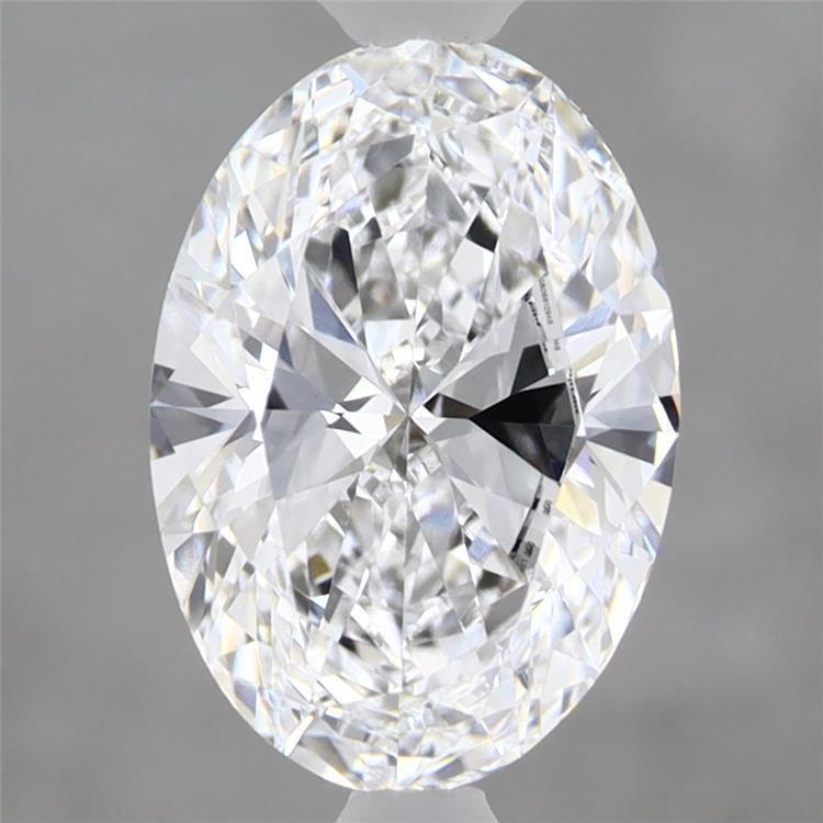 1.86 Carat Oval Shaped, Ideal Cut, D Color, VVS2 Clarity, IGI Certified Lab Grown Diamond