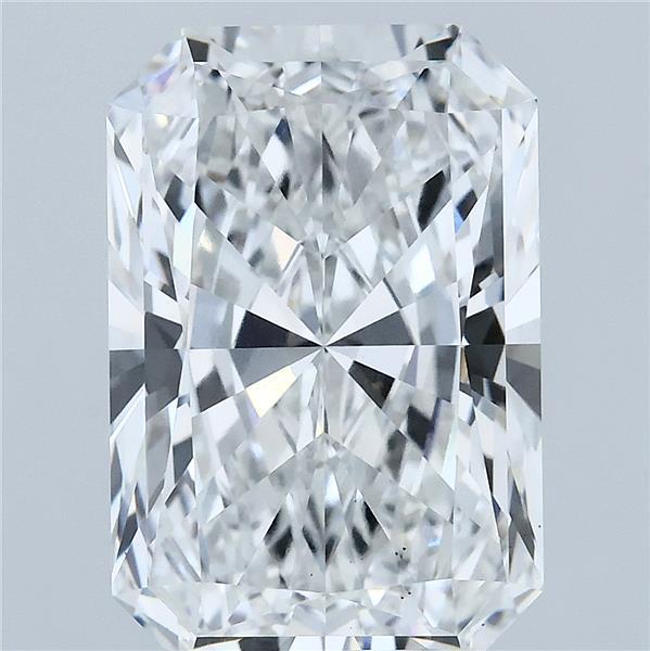 6.08 Carat Radiant Shaped, Ideal Cut, D Color, VS1 Clarity, IGI Certified Lab Grown Diamond