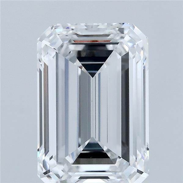 4.24 Carat Emerald Shaped, Ideal Cut, D Color, VVS2 Clarity, IGI Certified Lab Grown Diamond