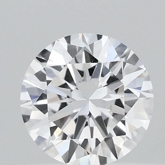 0.38 Carat Round Shaped, Excellent Cut, D Color, VVS2 Clarity, IGI Certified Lab Grown Diamond