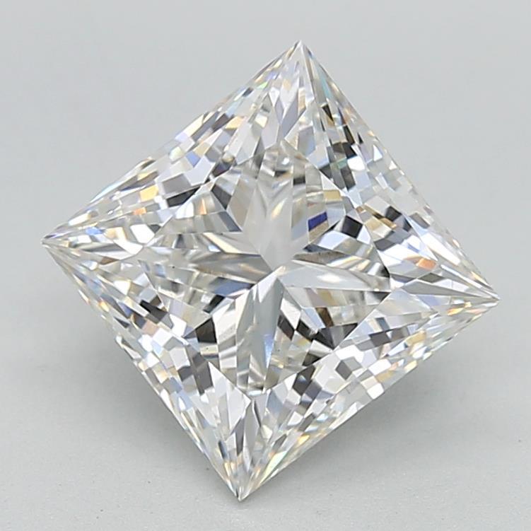 4.07 Carat Princess Shaped, Ideal Cut, G Color, VS1 Clarity, IGI Certified Lab Grown Diamond