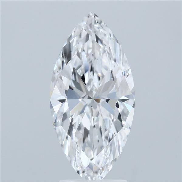 3.08 Carat Marquise Shaped, Ideal Cut, E Color, VS1 Clarity, IGI Certified Lab Grown Diamond