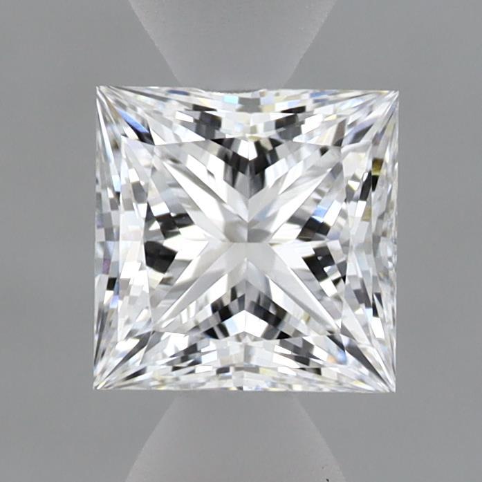 1.02 Carat Princess Shaped, Ideal Cut, D Color, VVS2 Clarity, IGI Certified Lab Grown Diamond
