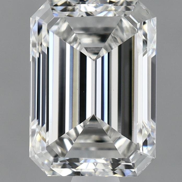 1.38 Carat Emerald Shaped, Excellent Cut, F Color, VVS2 Clarity, IGI Certified Lab Grown Diamond