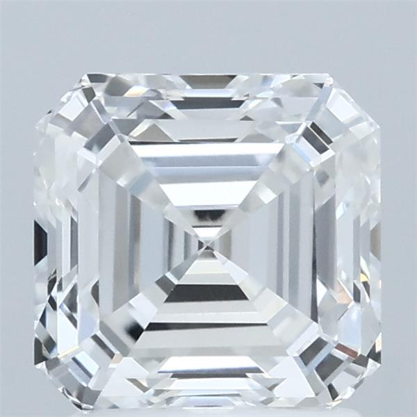 2.07 Carat Asscher Shaped, Ideal Cut, D Color, VVS2 Clarity, IGI Certified Lab Grown Diamond