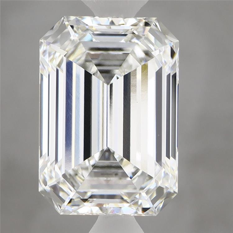 3.59 Carat Emerald Shaped, Ideal Cut, F Color, VVS2 Clarity, IGI Certified Lab Grown Diamond