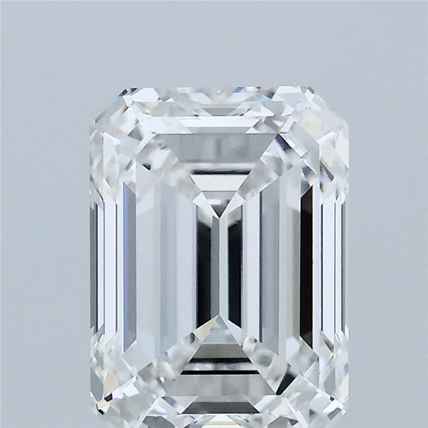 3.00 Carat Emerald Shaped, Ideal Cut, E Color, VVS2 Clarity, IGI Certified Lab Grown Diamond