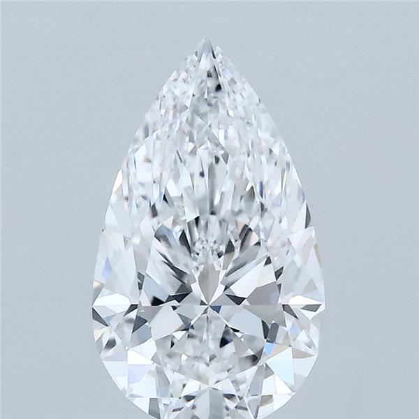 1.53 Carat Pear Shaped, Ideal Cut, D Color, VVS2 Clarity, IGI Certified Lab Grown Diamond