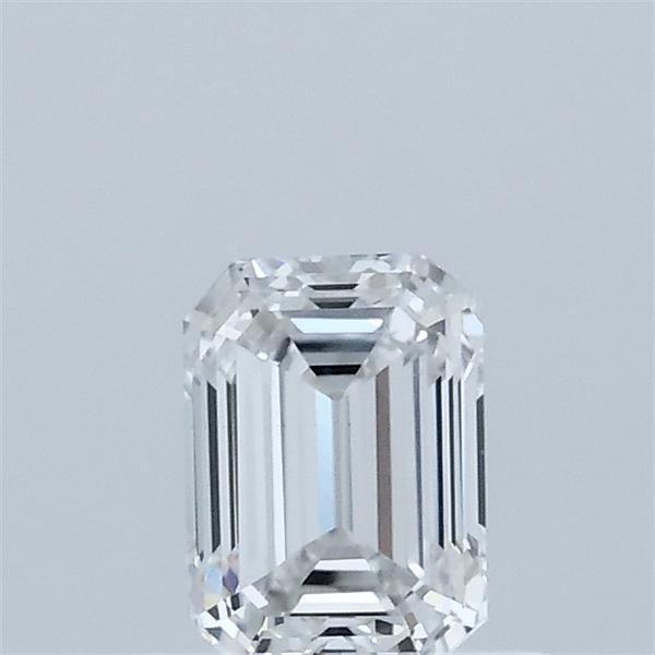 0.57 Carat Emerald Shaped, Ideal Cut, D Color, VVS2 Clarity, IGI Certified Lab Grown Diamond