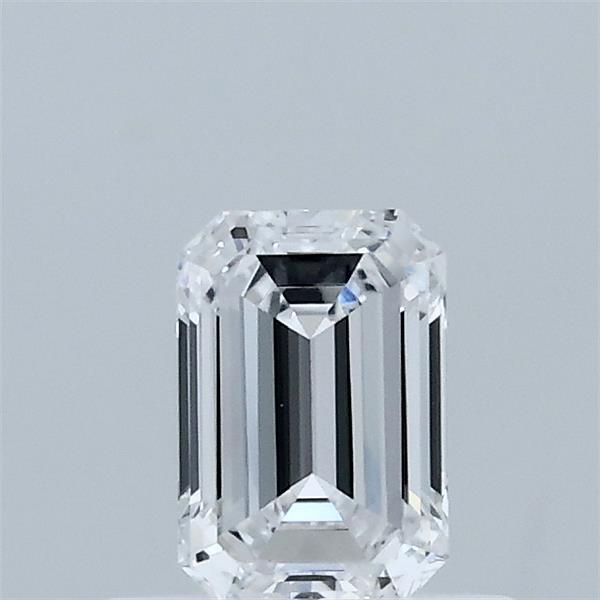 0.54 Carat Emerald Shaped, Ideal Cut, D Color, VVS1 Clarity, IGI Certified Lab Grown Diamond