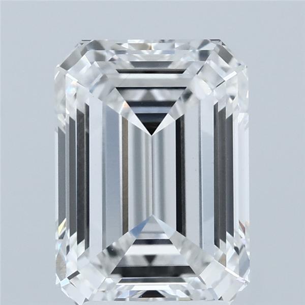 3.00 Carat Emerald Shaped, Ideal Cut, E Color, VS1 Clarity, IGI Certified Lab Grown Diamond