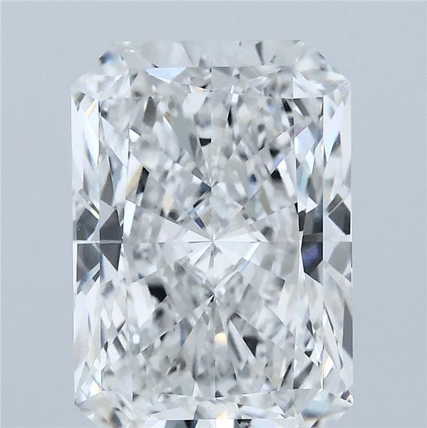 3.72 Carat Radiant Shaped, Ideal Cut, E Color, VVS2 Clarity, IGI Certified Lab Grown Diamond