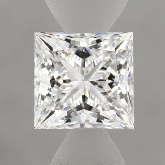 0.84 Carat Princess Shaped, Ideal Cut, D Color, VS1 Clarity, IGI Certified Lab Grown Diamond