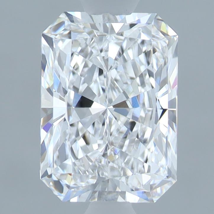 1.56 Carat Radiant Shaped, Ideal Cut, D Color, VVS2 Clarity, IGI Certified Lab Grown Diamond