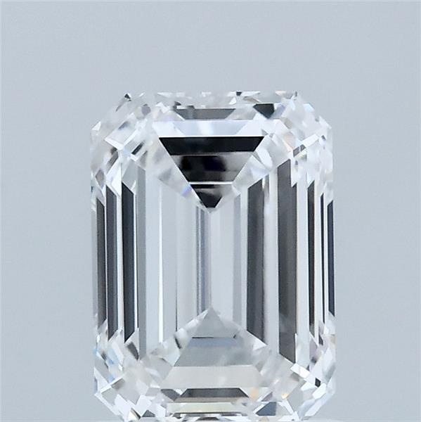 1.51 Carat Emerald Shaped, Ideal Cut, D Color, VVS2 Clarity, IGI Certified Lab Grown Diamond