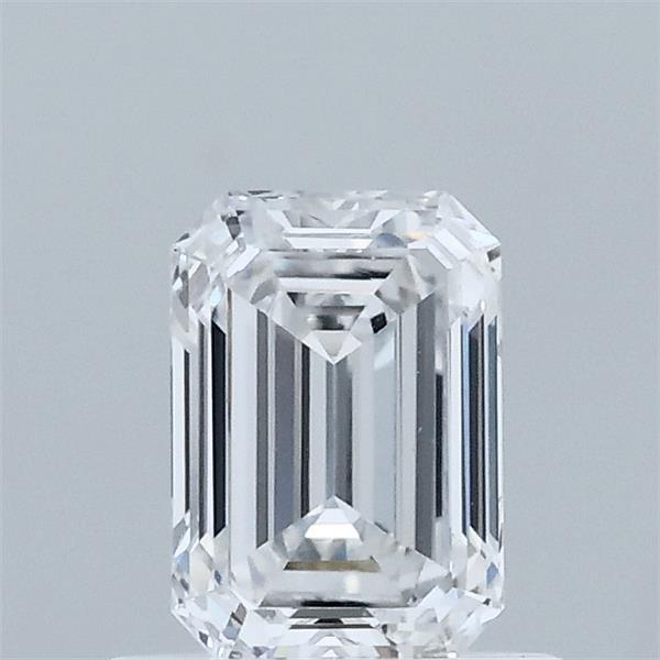 0.72 Carat Emerald Shaped, Ideal Cut, D Color, VVS2 Clarity, IGI Certified Lab Grown Diamond