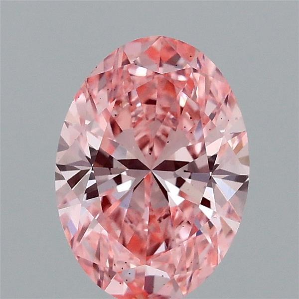 1.10 Carat Oval Shaped, Ideal Cut, FANCY VIVID PINK Color, VS2 Clarity, IGI Certified Lab Grown Diamond