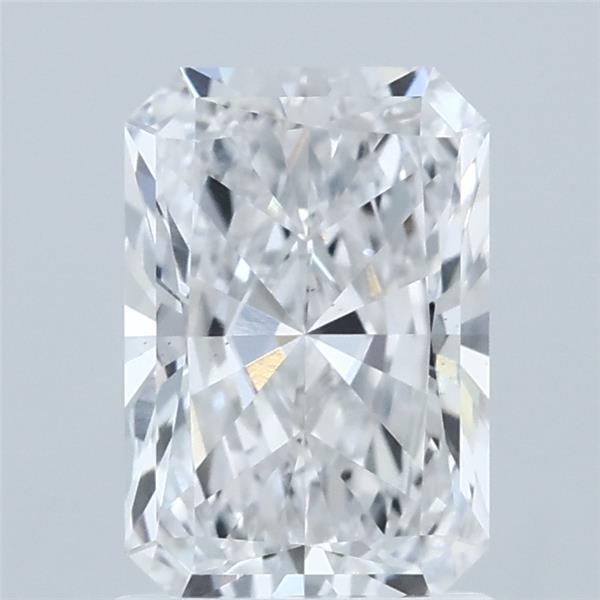 1.54 Carat Radiant Shaped, Ideal Cut, D Color, VS2 Clarity, IGI Certified Lab Grown Diamond