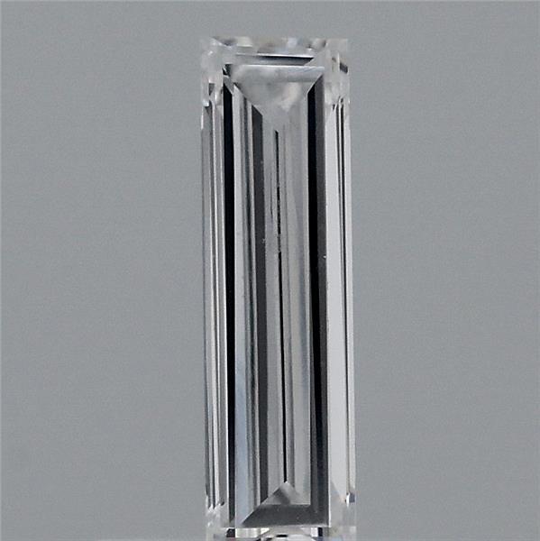 0.32 Carat Baguette Shaped, Very Good Cut, D Color, VVS2 Clarity, IGI Certified Lab Grown Diamond