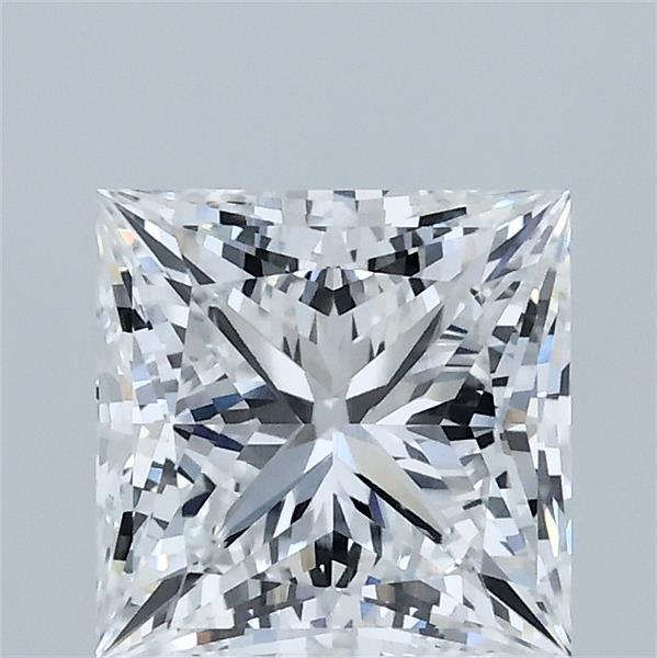 2.04 Carat Princess Shaped, Ideal Cut, E Color, VVS2 Clarity, IGI Certified Lab Grown Diamond
