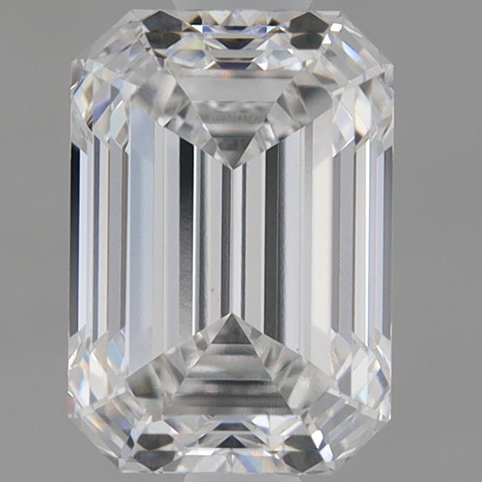 0.96 Carat Emerald Shaped, Ideal Cut, E Color, VVS2 Clarity, IGI Certified Lab Grown Diamond