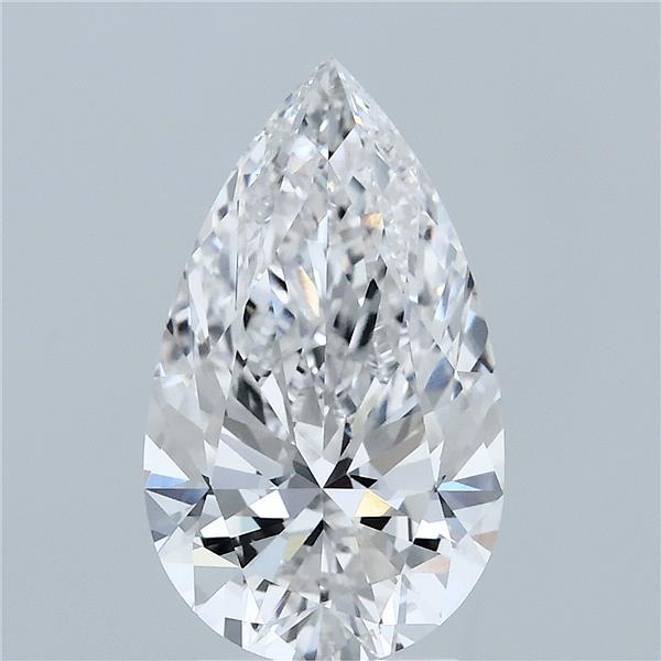3.02 Carat Pear Shaped, Ideal Cut, F Color, VVS1 Clarity, IGI Certified Lab Grown Diamond
