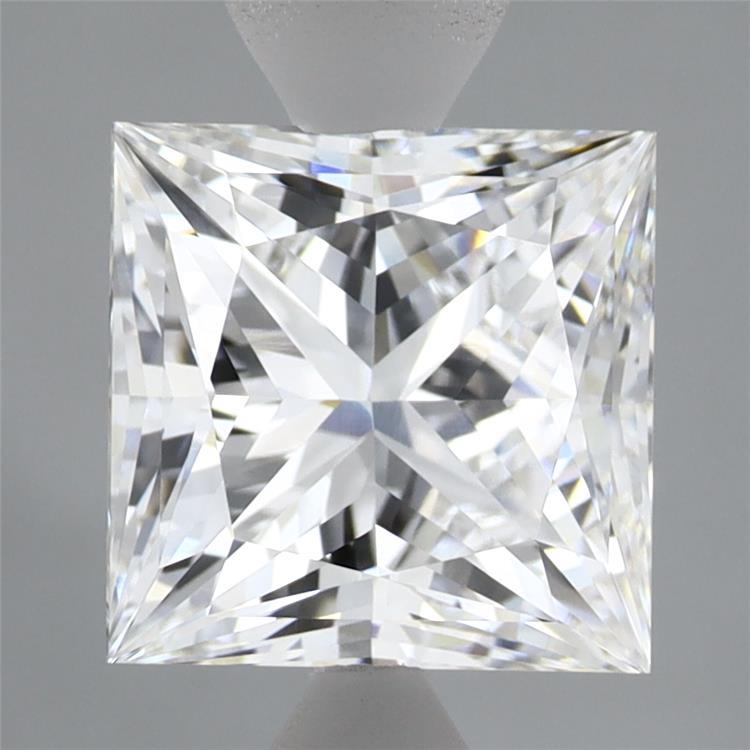 3.00 Carat Princess Shaped, Ideal Cut, E Color, VVS1 Clarity, IGI Certified Lab Grown Diamond