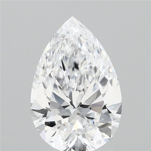 2.04 Carat Pear Shaped, Ideal Cut, D Color, VVS1 Clarity, IGI Certified Lab Grown Diamond