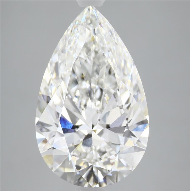 4.79 Carat Pear Shaped, Ideal Cut, F Color, VVS2 Clarity, IGI Certified Lab Grown Diamond