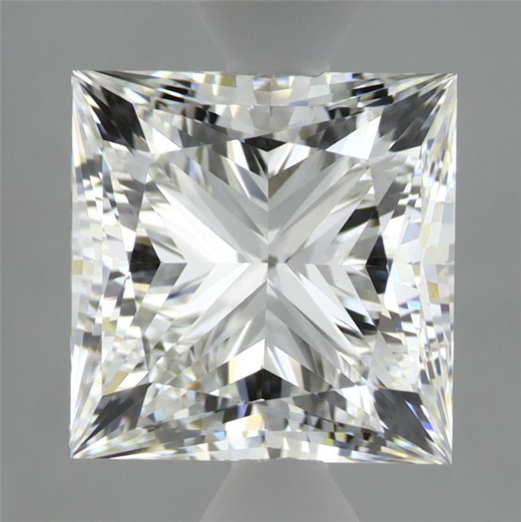 3.02 Carat Princess Shaped, Ideal Cut, F Color, VVS2 Clarity, IGI Certified Lab Grown Diamond