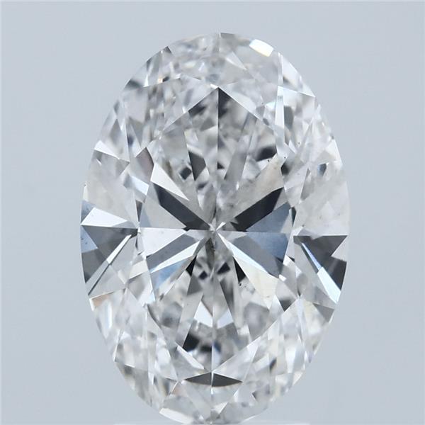 3.00 Carat Oval Shaped, Ideal Cut, F Color, SI1 Clarity, IGI Certified Lab Grown Diamond