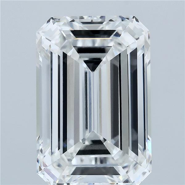 10.22 Carat Emerald Shaped, Ideal Cut, E Color, VVS2 Clarity, IGI Certified Lab Grown Diamond