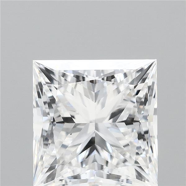 3.17 Carat Princess Shaped, Ideal Cut, E Color, VS1 Clarity, IGI Certified Lab Grown Diamond