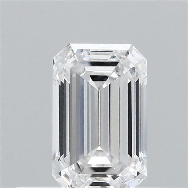 0.44 Carat Emerald Shaped, Ideal Cut, D Color, VVS1 Clarity, IGI Certified Lab Grown Diamond