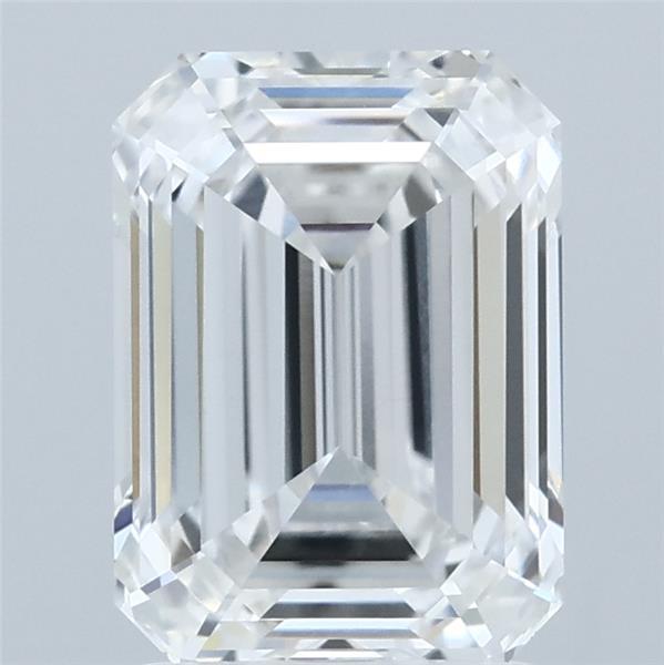 2.32 Carat Emerald Shaped, Ideal Cut, D Color, VVS2 Clarity, IGI Certified Lab Grown Diamond