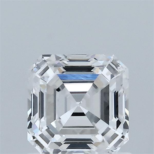 1.05 Carat Asscher Shaped, Ideal Cut, D Color, VVS2 Clarity, IGI Certified Lab Grown Diamond