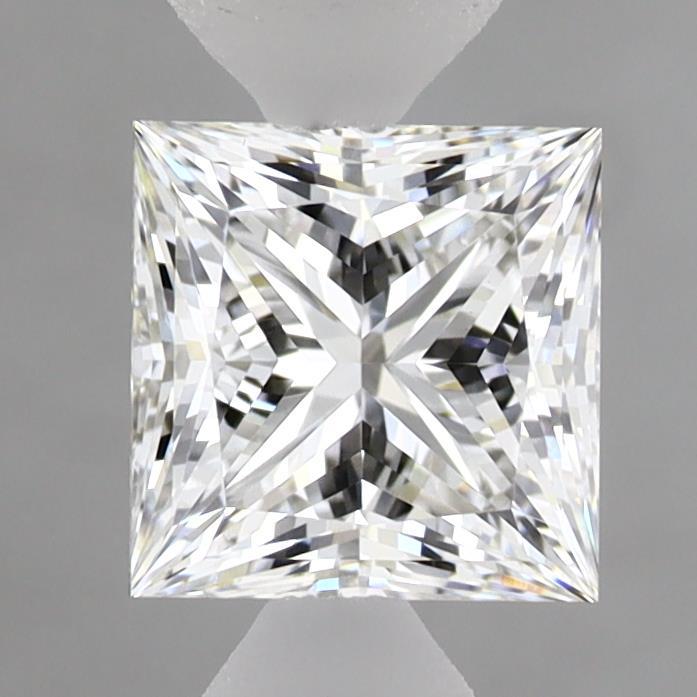1.32 Carat Princess Shaped, Ideal Cut, F Color, VVS2 Clarity, IGI Certified Lab Grown Diamond